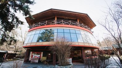 Ресторан Курени - Панорамный зимний зал 
