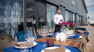 Outdoor summer terrace