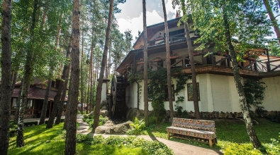 Hall with fireplace